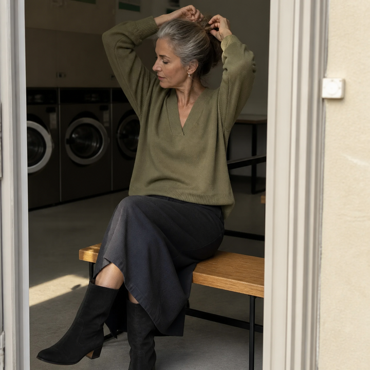 Pull Vivelle col V
