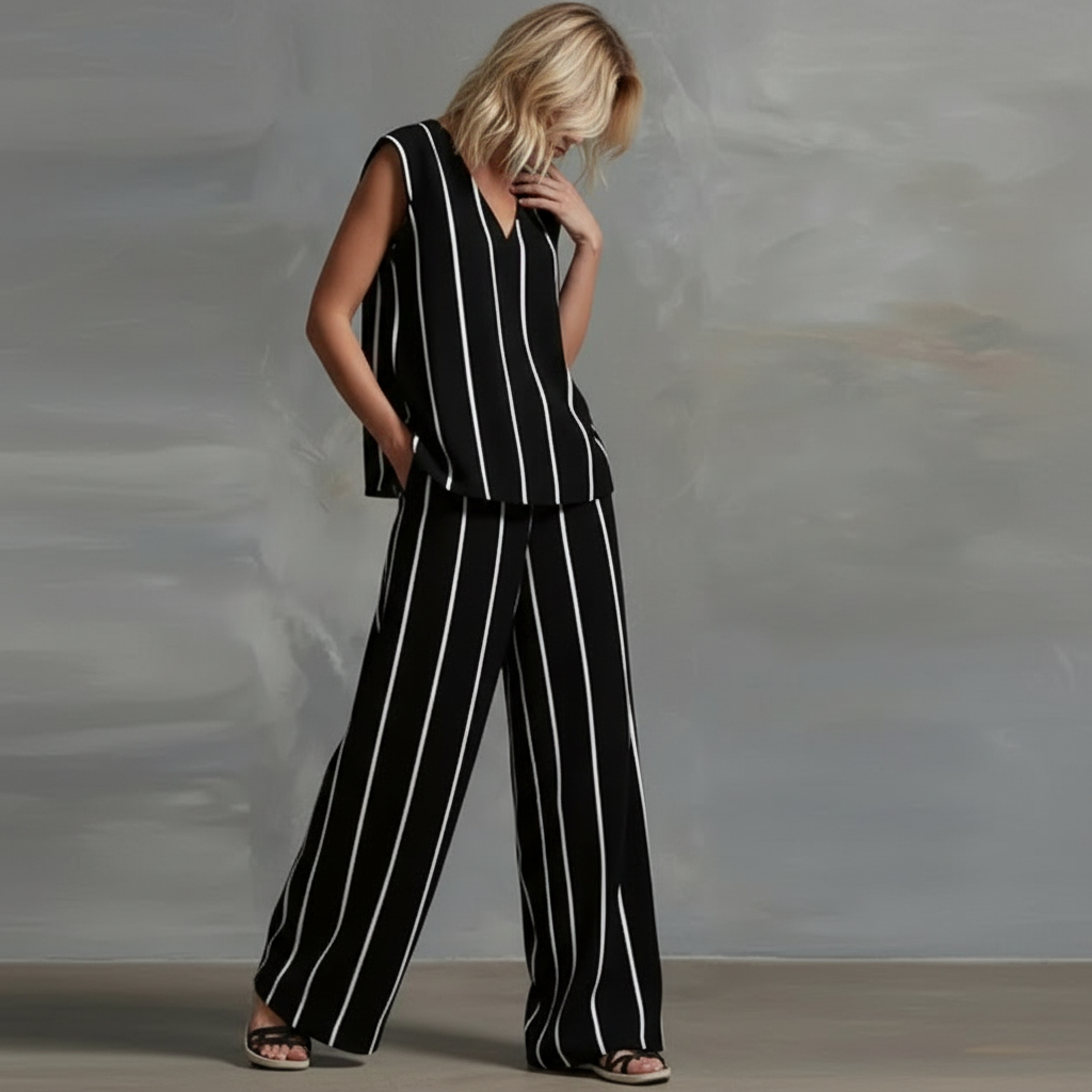 Ensemble Pantalon Rayé Amelia