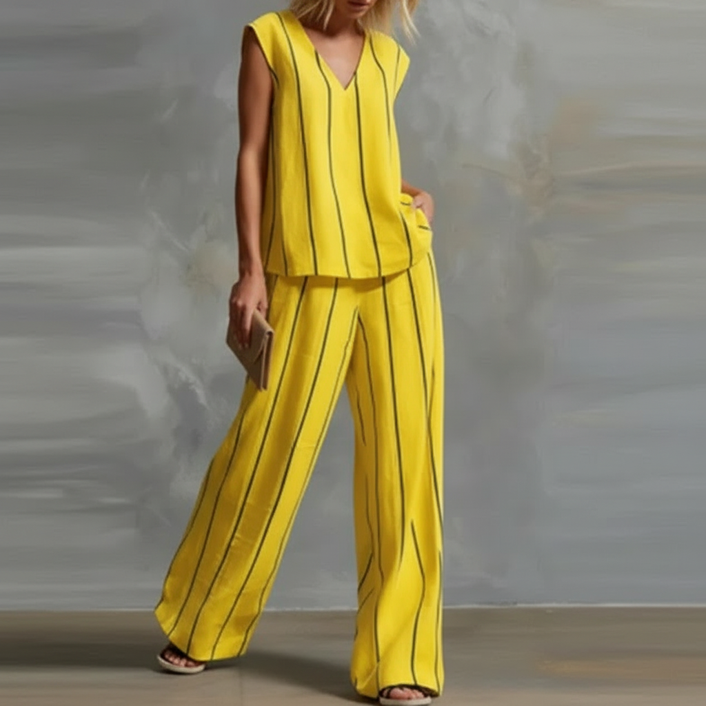 Ensemble Pantalon Rayé Amelia