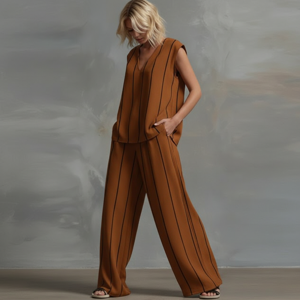 Ensemble Pantalon Rayé Amelia