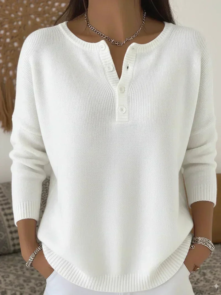 Pull Helena boutonné en maille