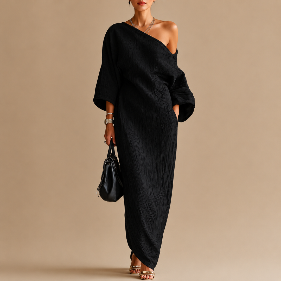 Robe Longue Amara Une Épaule