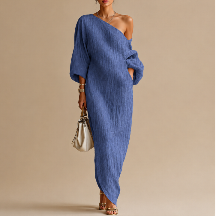 Robe Longue Amara Une Épaule