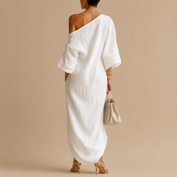 Robe Longue Amara Une Épaule