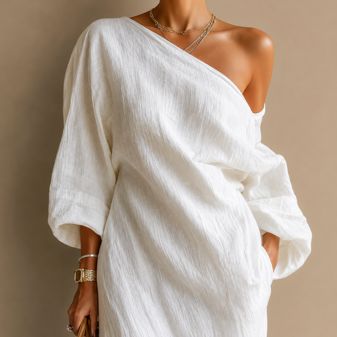 Robe Longue Amara Une Épaule