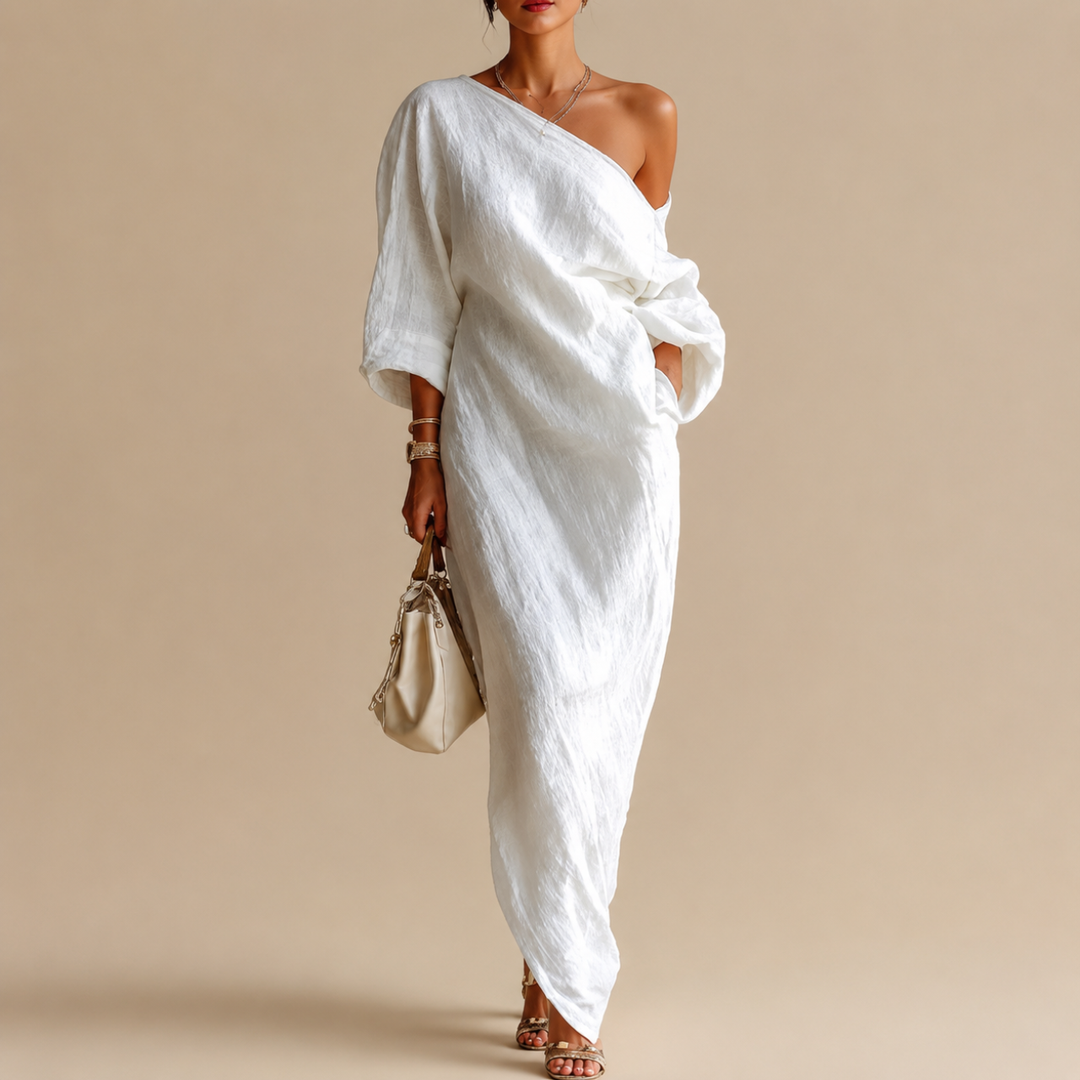 Robe Longue Amara Une Épaule
