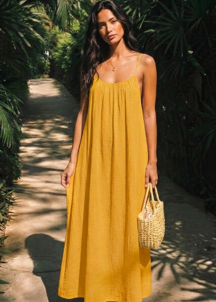 Robe Victoria Dos Nu à Fines Bretelles