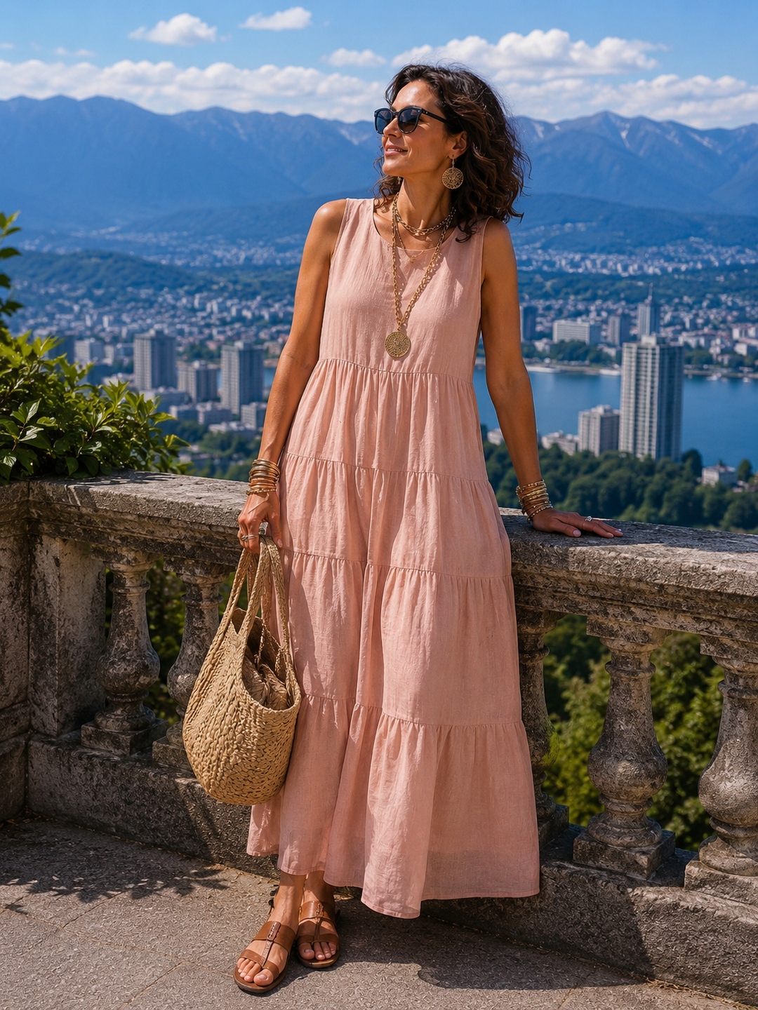 Robe Longue Sans Manches
