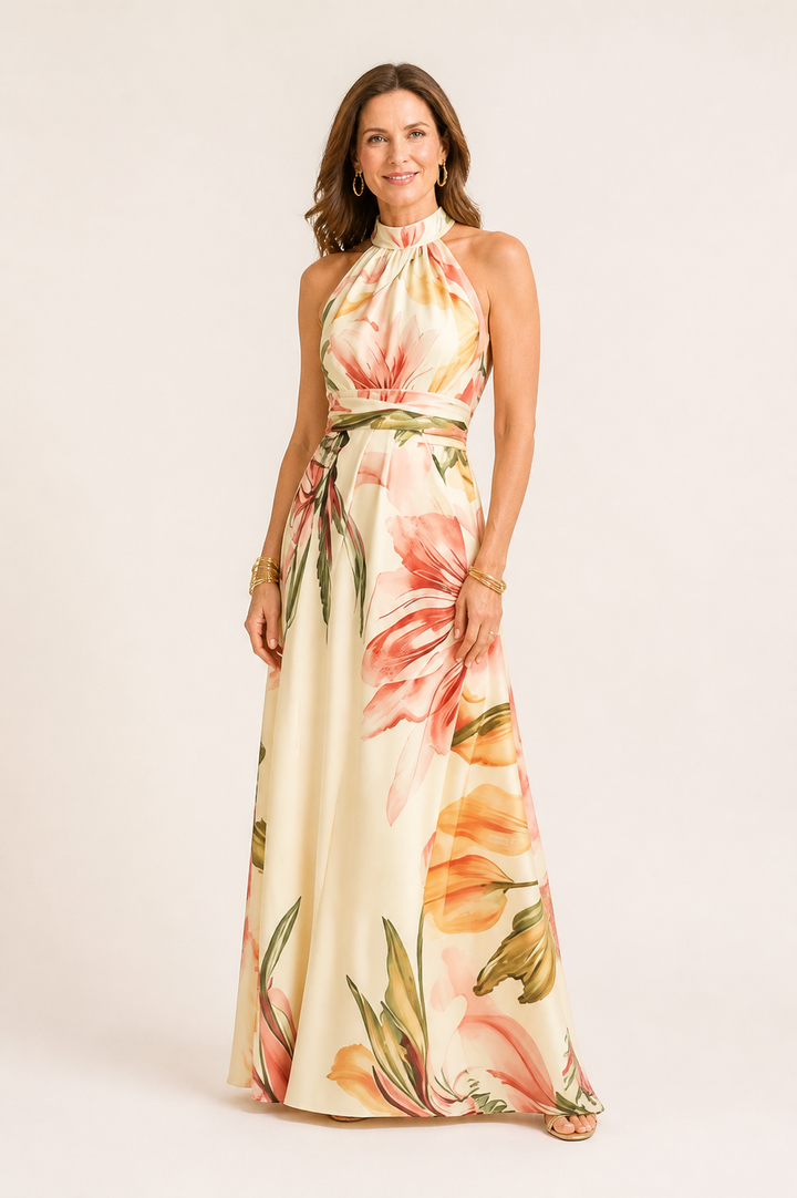 Robe Longue Fleurie Tropicale