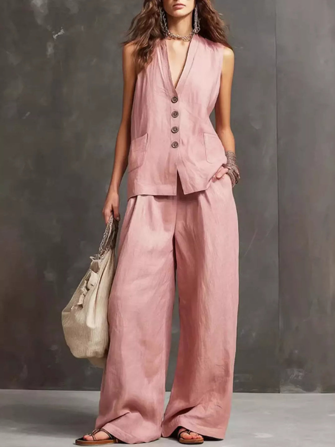 Ensemble Débardeur et Pantalon Large