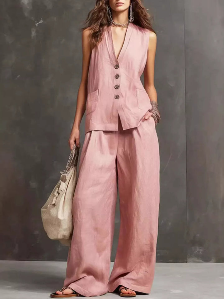 Ensemble Débardeur et Pantalon Large