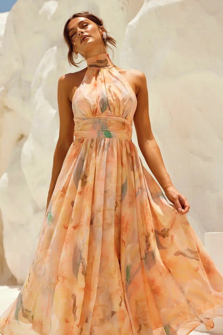 Robe Longue Fleurie Alicia