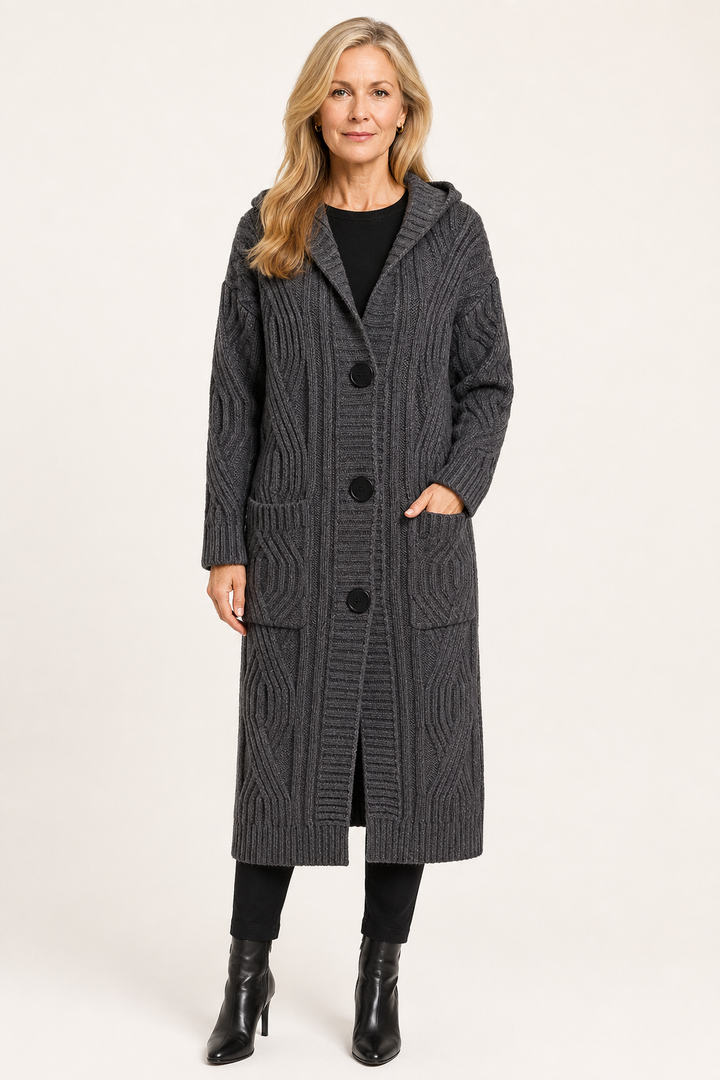 Veste en maille ample longue