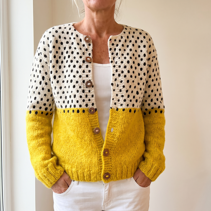 Cardigan Junella en maille vintage
