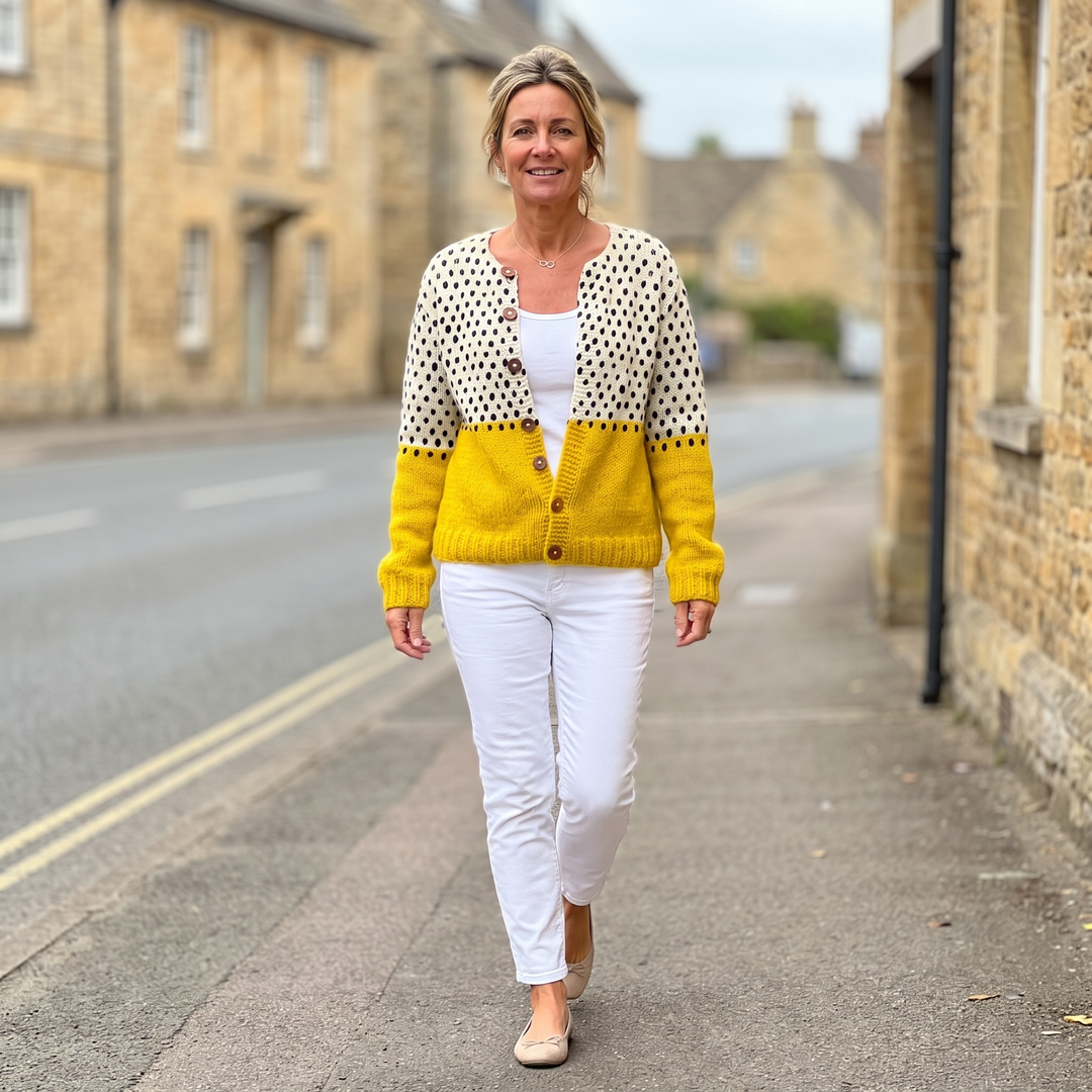Cardigan Junella en maille vintage