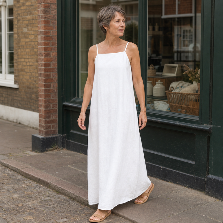 Robe Longue Minimaliste à Bretelles